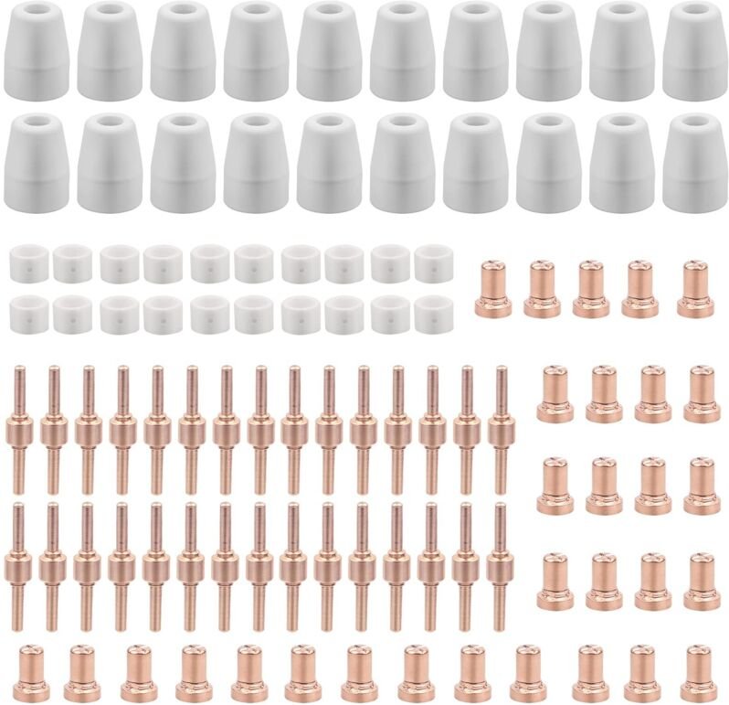 100 Stück PT31 Plasma Schneidbrenner Zubehör für Parkside Cut 30 40 50 - Elektroden, Düsen & Ersatzteile