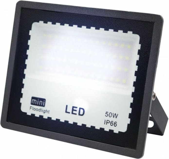 Fluter zircon 50w 6500k schwarz 5000lm 13,2x16,2x2,3 cm ip65