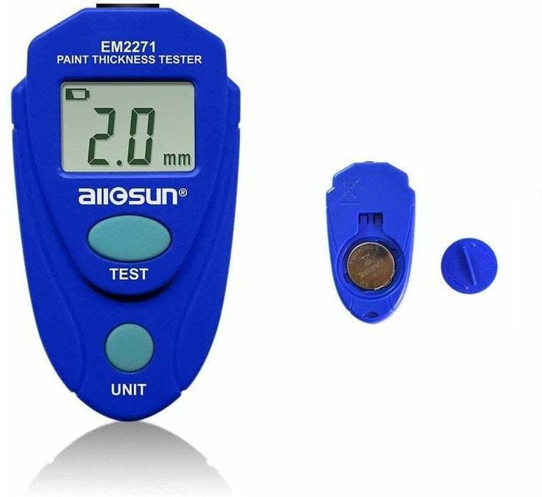 Lackdickenmesser, Lackdickenmessgerät für Kfz-Werkzeuge, automatische digitale Kalibrierungsdaten, Mini-Größe mit LCD-Bi...