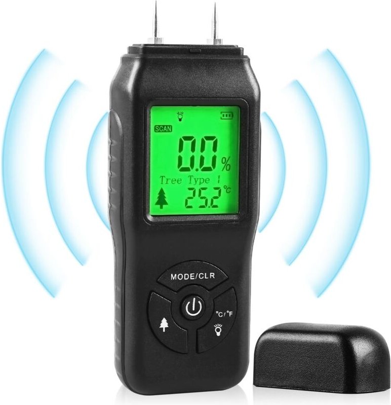 Professionelles Hygrometer – Digitales Hygrometer – Hygrometer für Wände – Hygrometer für Holz – 4 spezielle Messmodi fü...