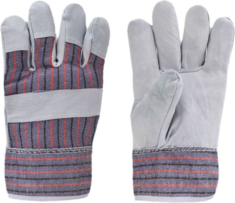 Tigrezy - 5 Paar Pack Leder Palm Arbeit Handschuhe Rindsleder Leder Wildleder Finish a Grade Premium