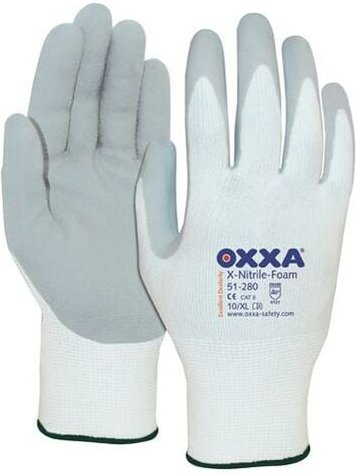 FP - oxxa Handschuh X-Nitrile-Foam, Gr. 10, weiß/grau 12 Stk