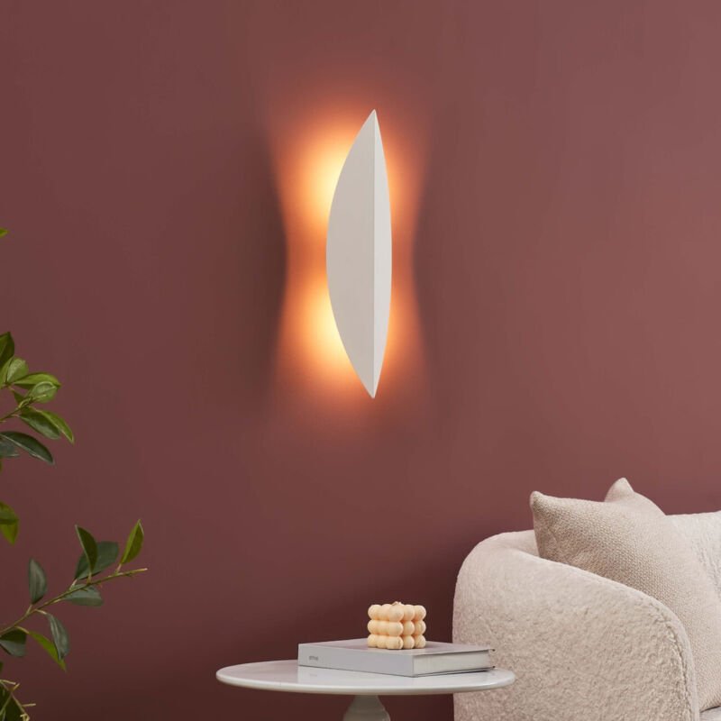 Stilvolle weiße LED-Wandleuchte 6W - Moana
