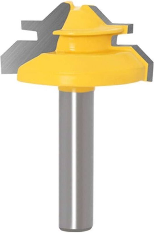 Eck- und Nutfräser mit 8-mm-Schaft, 45°-Winkel, arretierbarer Gehrungsfräser, 35 mm Durchmesser, Holzbearbeitungsfräser ...