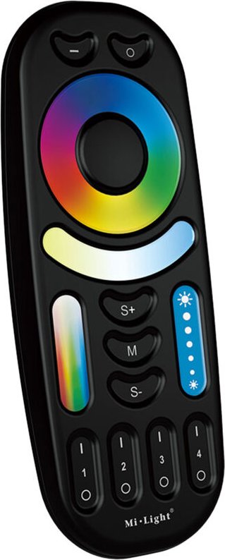 Led rgb + cct - 4 Zonen Fernbedienung - Schwarz - FUT092B -