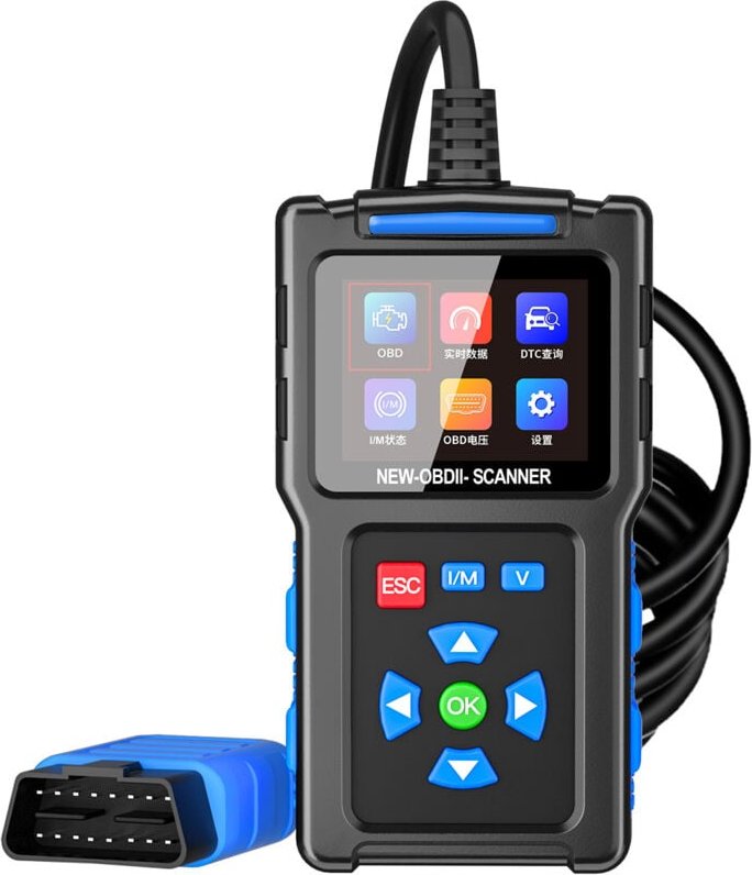 Thumbnail - OBD2-Scanner, OBDii-Motorsystem-Diagnosetools, Codeleser unterstützt 9 Protokolle, Live-Daten, Codes löschen, Batterieme...