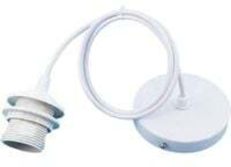 Ersandy - E27-Hängelampenfassung, E27-Hängelampen-Zubehör, E27-Hängelampen-Zubehör mit 1 m Kabel, für Bar, Café, Bekleid...