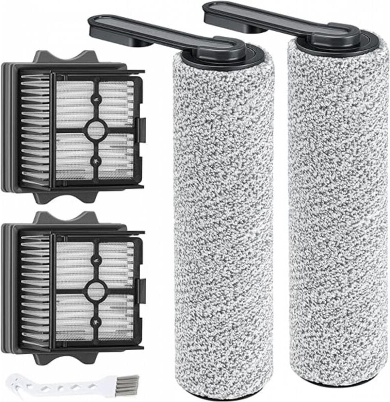 Ersatzbürstenwalze und HEPA-Filter Geeignet für Tineco Floor One S5 Combo Nass- und Trockensauger (2 Bürstenwalzen und 2...