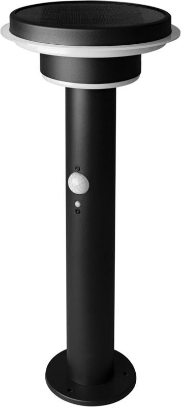 Stehleuchte für Aussenanwendung endura style Solar Sensor post Double Circle 40cm warmweiss 6W Schwarz mit Bewegungs- & ...