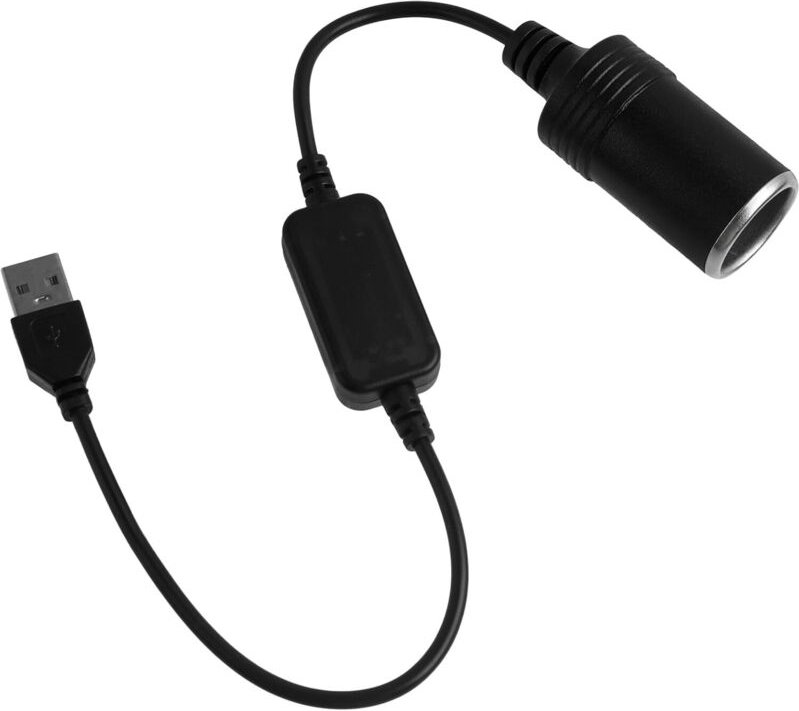 USB-auf-Zigarettenanzünder-Adapter, 5 V USB auf 12 V Buchse, Auto-Zigarettenanzünder-Adapterkabel, geeignet für Fahrreko...