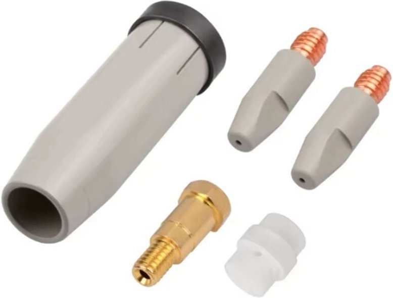 5 stücke 24KD Beschichtung Schutz Düse 1,0mm mig Brenner Gas Spitze Halter von Schweißen