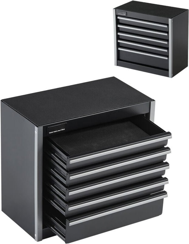 Mophorn Werkzeugkasten aus Metall – 8,6 Zoll, tragbar, mit 5 Schubladen, robuster Stahl, EVA-Innenmaterial, PP-Füße, Kug...