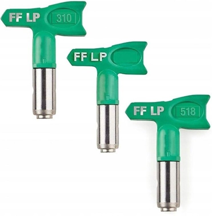 Rosfix Set FFLP 310/516/518 – Niederdruck Sprühdüsen für Farbspritzgerät 345 bar, 50° Sprühwinkel Für Beize, Lack, Acryl...
