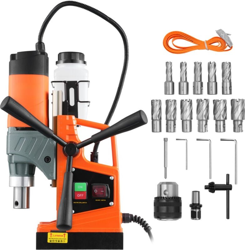 Mophorn - Magnetbohrmaschine, 1450 w, 12500 n, tragbar, 850 U/min, Magnetbohrmaschine