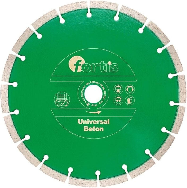 FP - Fortis Diamant-Trennscheibe Universal Beton ø 125 mm gesintert 10 mm Bohrung 22,2 mm