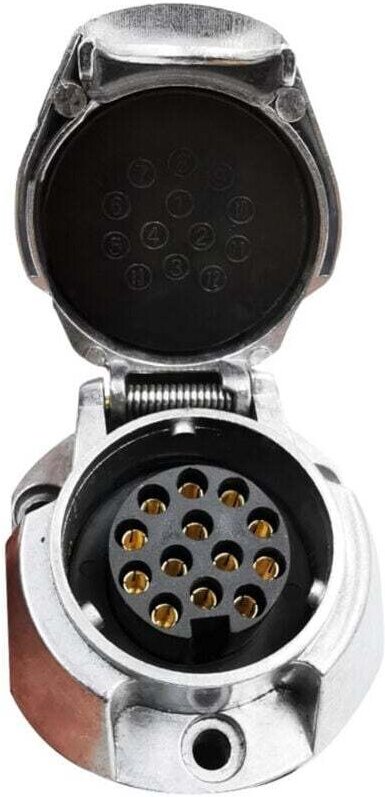 13 Pin 12V Aluminium Legierung Anhänger Buchse Weibliche Anhänger Stecker