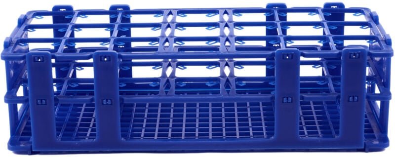 Blauer 21-Loch-Gehäuseständer für 50-ml-Zentrifugenröhrchen aus Kunststoff