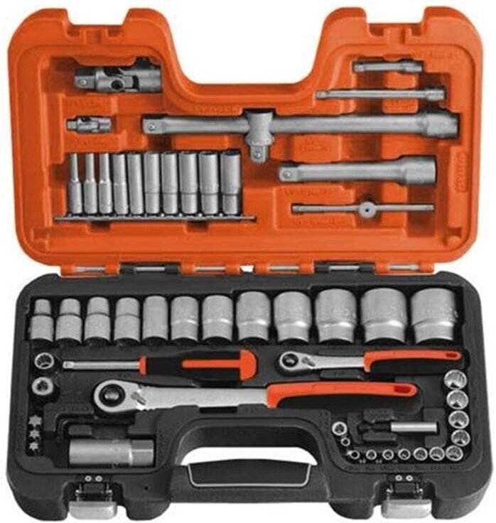 S560 Knarrenkasten 1/4' & 1/2' Steckschlüssel Satz 56 teilig - Bahco