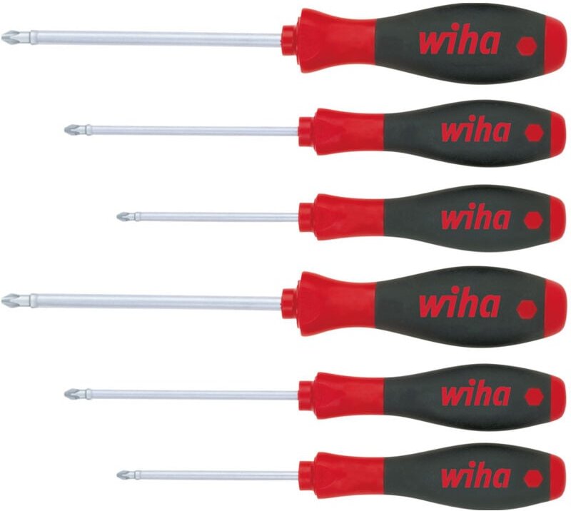Schraubendreher Set SoftFinish® Phillips, Pozidriv 6-tlg. (26146) - Wiha