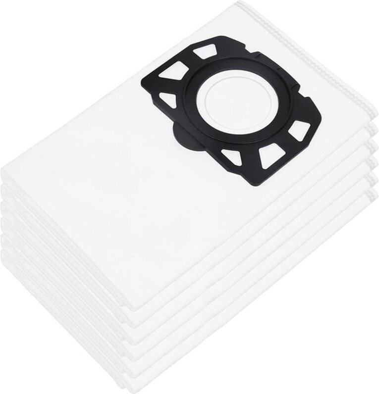 6er Pack Staubsaugerbeutel Vliesfilterbeutel für Kärcher WD4, WD5, WD6, mv 4, mv 5, mv 6, WD5P, WD6P, Filtertüten für Na...