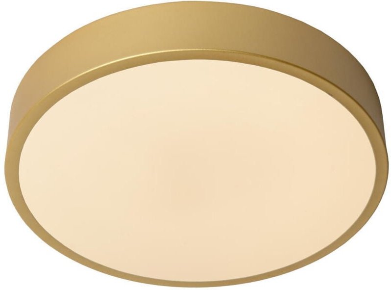 Unar - Deckenleuchte - ø 30 cm - led 3 StepDim - 1x18W 2700K - Mattes Gold / Messing - Lucide