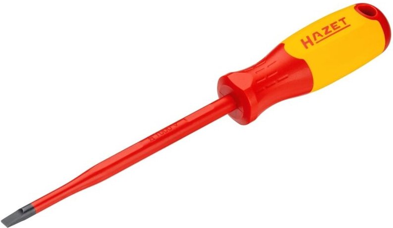 Hazet - Elektriker-Schraubendreher ∙ schutzisoliert 811KV-65 ∙ Schlitz Profil ∙ sw 1,2 x 6,5 mm