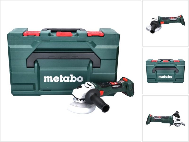 Metabo - Akku-Winkelschleifer w 18 lt bl 11-125, mit drehbarem Akkupack x 165 l