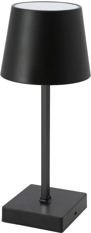 Spetebo - led Tischleuchte warm weiß - schwarz / Batterie betrieben - Touch Leuchte Nachttischlampe Schreibtischlampe De...