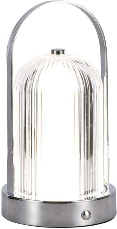 Wiederaufladbare Tischlampen - Chrom - IP20 - 1W - 55 Lumen - 3IN1