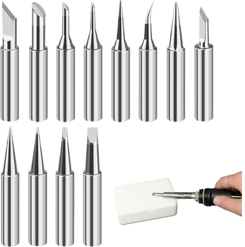 12 Stück 900-mm-Lötspitzen für Lötstationen – Ersatz-Lötspitzen für Lötgeräte und Zubehör