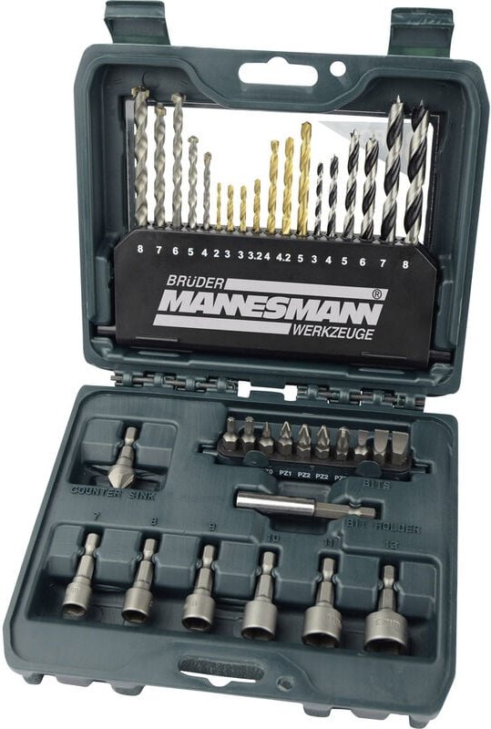 Brüder Mannesmann M54336 36teilig Universal-Bohrersortiment