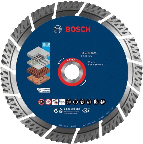 Dia ts MultiMat 230x22.23x2.4x15 ex - 2608900663 - Bosch