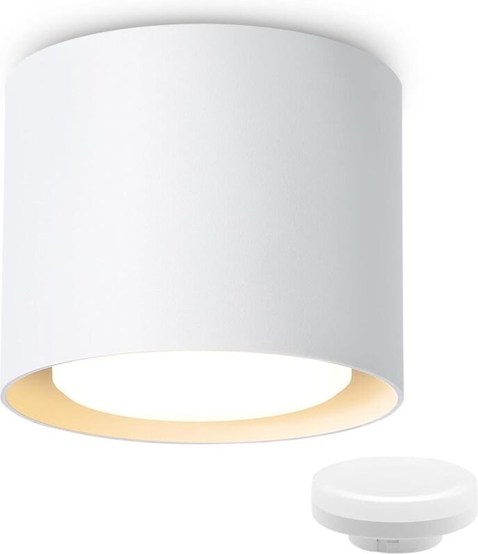 GBLY LED Aufbauspot Weiß Aufbaustrahler: Deckenspots Rund 5W kleine Deckenleuchte Aufputz GX53 3000K Aufbauleuchte schwe...