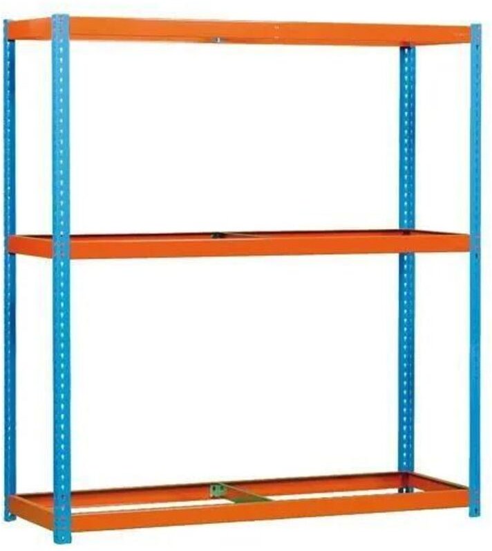 Simonrack Moderne Metallregal Blau und Orange 1975x1810 mm