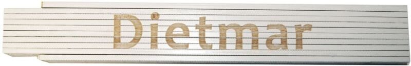 Zollstock Dietmar 2 m weiß Zollstock