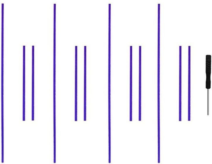 Weiche Plüschstreifen für Staubsauger-Rollenkopf, 4 Sets