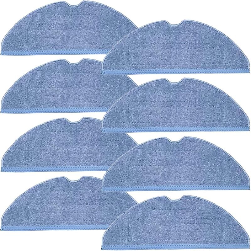 8er-Pack Ersatz-Wischpads für Roborock T7s/plus S70 S7MaxV G10S Roboterstaubsauger, 8er-Pack Mikrofaser-Wischpads - Soll...