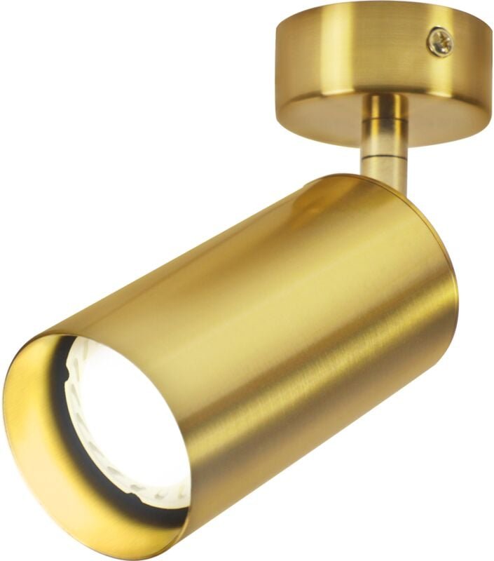 Led Deckenleuchte Deckenstrahler GU10 - Deckenspots Flur 330° Drehbar Flurlampe Vintage Metall Wandstrahler Messing Bett...