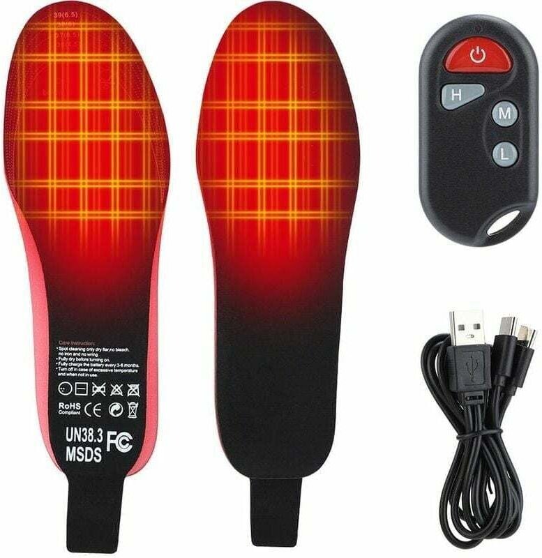 Beheizte Einlegesohle, kabelloser Fußwärmer für den Innenbereich, zum Jagen, Angeln, Wandern, Camping, Unisex, Sicherhei...