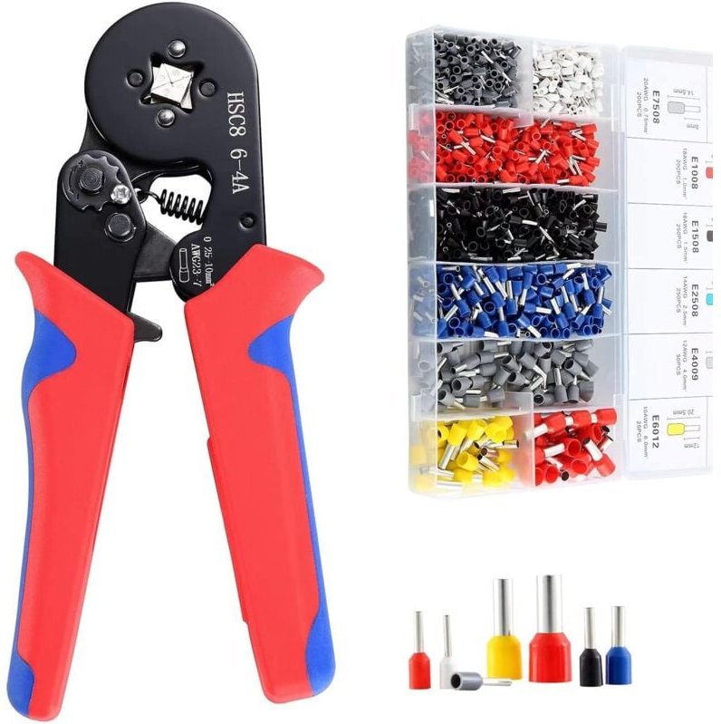 Crimpzange HSC8 6–4 a, 1200, 0,25–10 mm² – Kabelschuh-Crimpzange für Elektroinstallationen und Fahrzeugreparaturen – Meh...