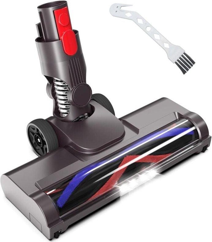 Für Staubsauger V15 V8 V7 V10 V11, Hartholzbodenaufsatz, weicher Rollenbürstenkopf mit LED-Licht