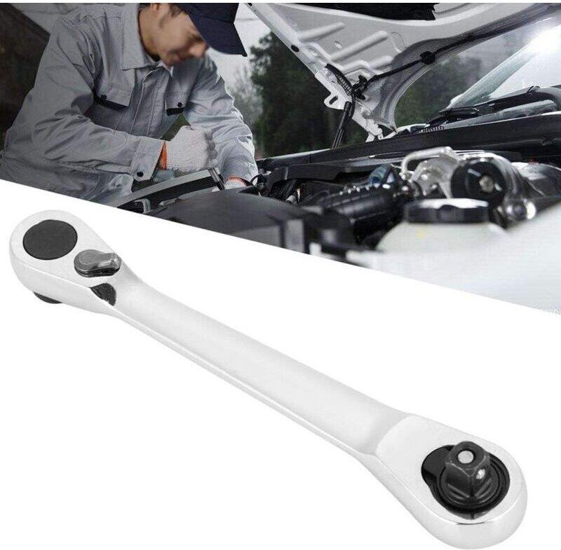 1/4"-Ratschenschlüssel, Mini-Schnellverschluss-Steckschlüssel-Reparaturwerkzeug, Sechskant-Inbusschlüssel, Schnellversch...