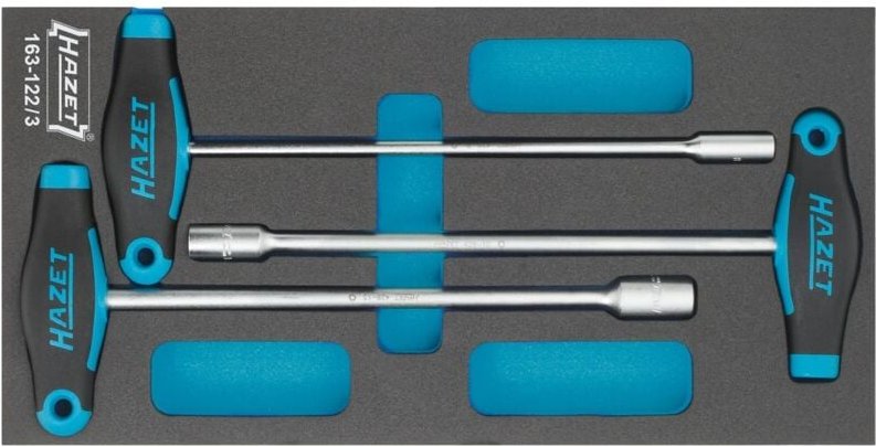 Steckschlüssel Satz, mit T-Griff, Außen-Sechskant Profil, Anzahl Werkzeuge: 3 - Hazet