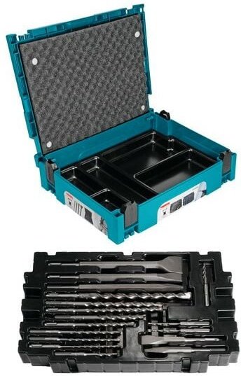 SDS-Plus Bohrer- und Meißelset im MakPac-Koffer (17-tlg.) Makita B-52059