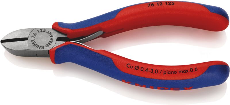 Thumbnail - Knipex - 76 12 125 Elektronik- u. Feinmechanik Seitenschneider mit Facette 125 mm