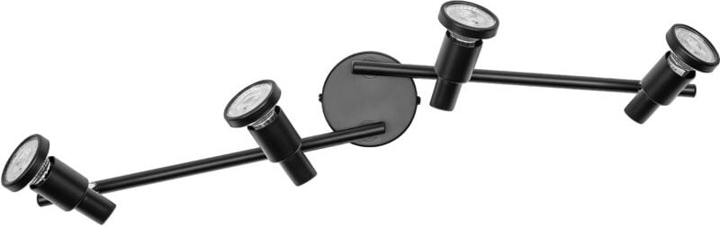 LEDVANCE LED SPOT GU10 4 x 3,4W, 920lm, schwarz, 2.700K Farbtemperatur, warmweiße Lichtfarbe, zeitloses Design, austausc...