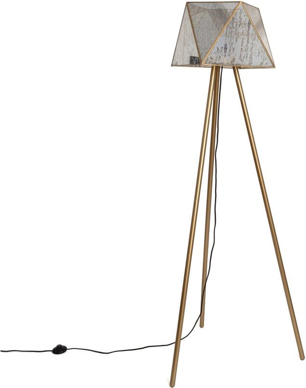 Stehleuchte Metall und Glas Mattina Iluzzia Gold