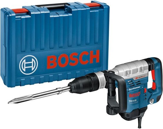 Bosch Schlaghammer gsh 5 ce Professional mit SDS-max im Set im Handwerkerkoffer