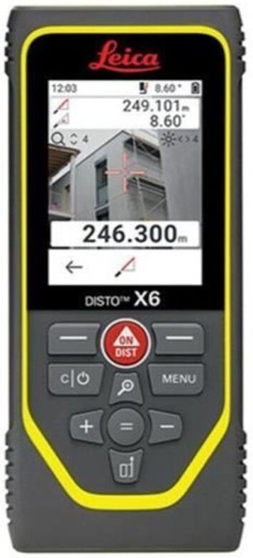 Laserentfernungsmesser - Leica - X6 - Präzision 1mm - Reichweite 250m - IP65 schlagfest