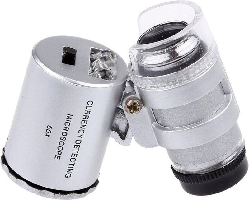 60-fache Mini-LED-UV-beleuchtete Juwelierlupe